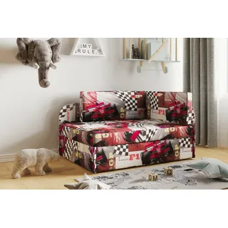 Kaiser Möbel Kinderbett Kindersofa mit schlaffinktion und bettkasten, wachsendes Bett WINNIE F1 Links - Braun