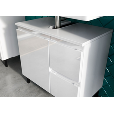 Bild von Waschbeckenunterschrank »Scantic«, Breite 60 cm, Badezimmerschrank, verstellbarer Einlegeboden, weiß