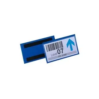 DURABLE Magnettaschen blau 15,0 x 6,7 cm, 50 St.
