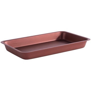 APS Tablett -Levante- 25,5 x 16 cm, H: 3 cm Edelstahl, Farbe: Copper red 0,7 Liter