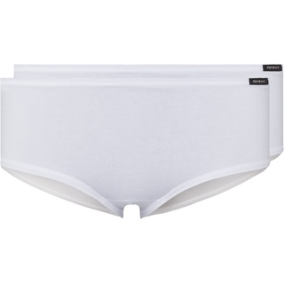 SKINY Damen Panty Advantage Cotton Hipster, 2er-Pack, Weiss, 40