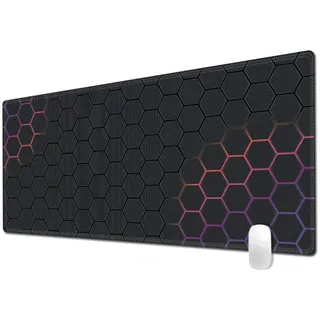 Morian Mauspad, Gaming-Mauspad, 300 x 900 x 3 mm, hochwertiges, strukturiertes rutschfestes und wasserdichtes Computer-Mauspad mit genähten Kanten für Gaming, Büro und Zuhause (G-946)