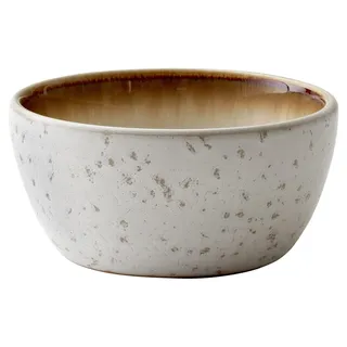 BITZ Schüssel, Schale, Snackschale, Schälchen aus Steingut, 10 cm im Durchmesser, Creme/Creme