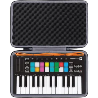 co2CREA Hart Reise Tasche für Novation Launchkey Mini MK3 / MK2 Tragbarer USB MIDI KeyboardController Hülle Case Tragetasche
