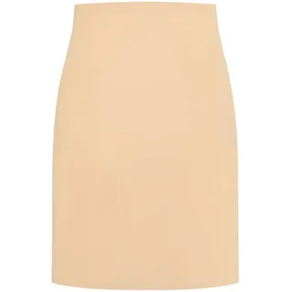 bye bra Unsichtbarer Unterrock, Figurformender High Waist Unterrock, leichte Bauchkontrolle, Nahtlose Shapewear, schlankende Unterwäsche, Hautfarbe und Schwarz, S-XL