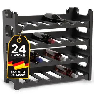 Gardissimo Weinregal Flaschenregal Regal für 24 Flaschen anthrazit
