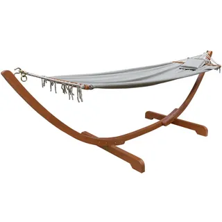 Garden Pleasure Hängematte Madeira 300 x 100 cm Beige/Braun