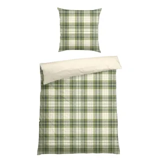 SCHIESSER Morris - Feinbiber - 2-teilig - 135 x 200 cm - Grün