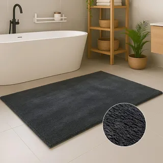 Carpet City Pure 500 Anthrazit 50 x 90 cm