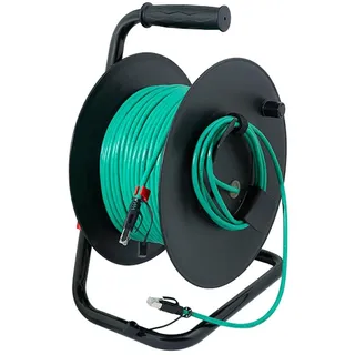 Logilink RJ45 Netzwerk Kabeltrommel CAT 6a S/FTP 80 m Grün