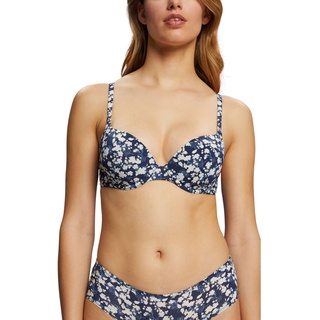 ESPRIT Damen Printed Micro RCS sexy Padded Gepolsterter BH, Ink 3, 80 D