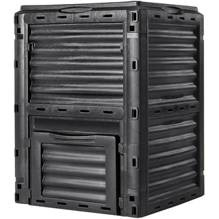 Vevor Schnellkomposter 300L Gartenkomposter 60,7x60,5x82,5cm Thermokomposter PP-Kunststoff Kompostierer korrosionsbeständig hitzebeständig Kompostbehälter Kompostierung für Reduzierung des Hausmülls