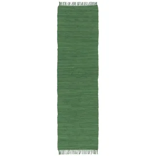 Pergamon Baumwolle Natur Teppich Läufer Jolly Cotton , Dunkelgrün , Textil , 90x160 cm , Teppiche & Böden, Teppiche, Teppichläufer