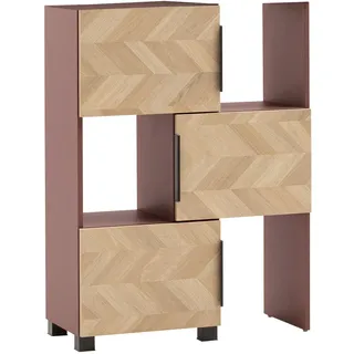 Schildmeyer Schieberegal Piazza 47-78 x 34,7 x 101,6 cm Mauve