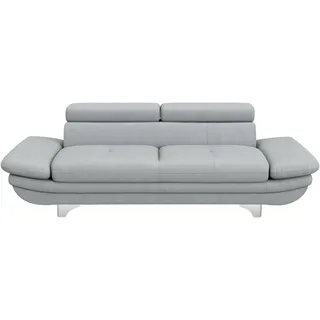 Cotta Big-Sofa Kunstleder 3-Sitzer Grau