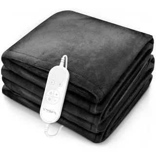Heizdecke mit Abschaltautomatik 200 x 180 cm Anthrazit