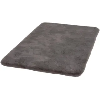 SCHÖNER WOHNEN-Kollektion Badematte "Bali" Höhe 29 mm rutschhemmend beschichtet fußbodenheizungsgeeignet Fell Haptik, kuschelig, Badezimmerteppich, waschbar, grau