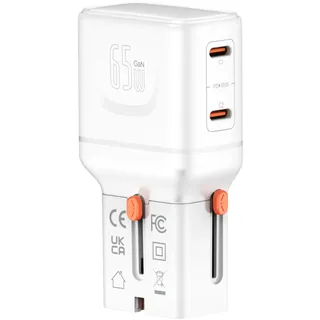 4smarts Weltreiseadapter Nomad Pocket 65W, weiß