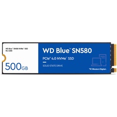 Bild WD Blue SN580 NVMe SSD 500GB, M.2 2280/M-Key/PCIe 4.0 x4 (WDS500G3B0E)