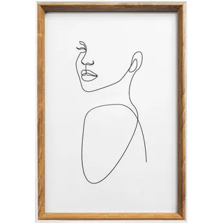 walther design Bilderrahmen Silhouette Holzrahmen, 20x30 cm, natur, NW030H