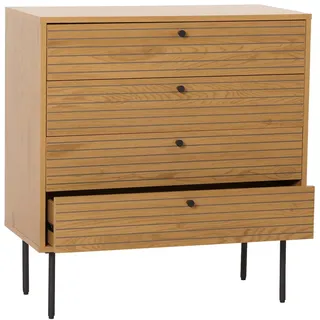 Mendler Sideboard 85 x 80 x 40 cm natur / Braun