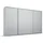 Schwebetürenschrank OTELI 323 x 233 x 68 cm Grau