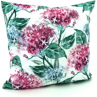 Dekokissen WECKBRODT "Aquarell" Gr. 2, bunt (multi, geblümt), B:48cm L:48cm, Bezug: 100% Polyester, Dekokissen_Sitzkissen_Kissenhüllen, Dekokissen, Lotus-Effekt, Garten, Blumen, Kissen, ohne Füllung