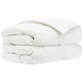 vidaXL Bettdecke FULDA 155 x 200 cm 4 Jahreszeiten 210 GSM Weiß - Weiß
