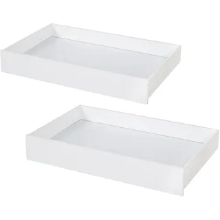 roba Schubladen-Set für Montessori Hausbett 90 x 200 cm - Mobiles 2er Schubkasten-Set -Praktische Stauraumlösung für Kinderbett - Holz