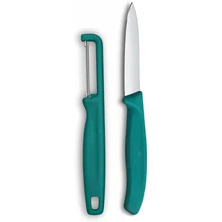 Victorinox Swiss Classic Gemüsemesser Set mit I-Schäler 2tlg, Grün