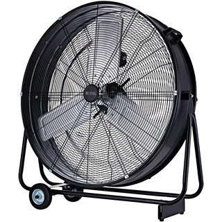 be cool Windmaschine »Industrie-Windmaschine 75cm BCIWM75CM schwarz« fahrbarer, Vollkupfermotor, Aluminium-Rotor, Spinnennetz-Schutzgitter, schwarz