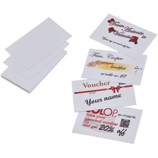 COLOP 156481 e-mark Papier-Visitenkarten weiß, zur Bedruckung mit dem e-mark, 1 Packung 100 Stück