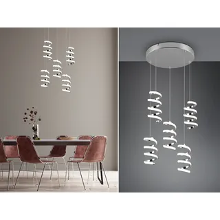 LED Pendelleuchte LAOLA 5 flammig R34185306 - Silber