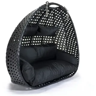 Home Deluxe Hängesessel Twin  Schwarz