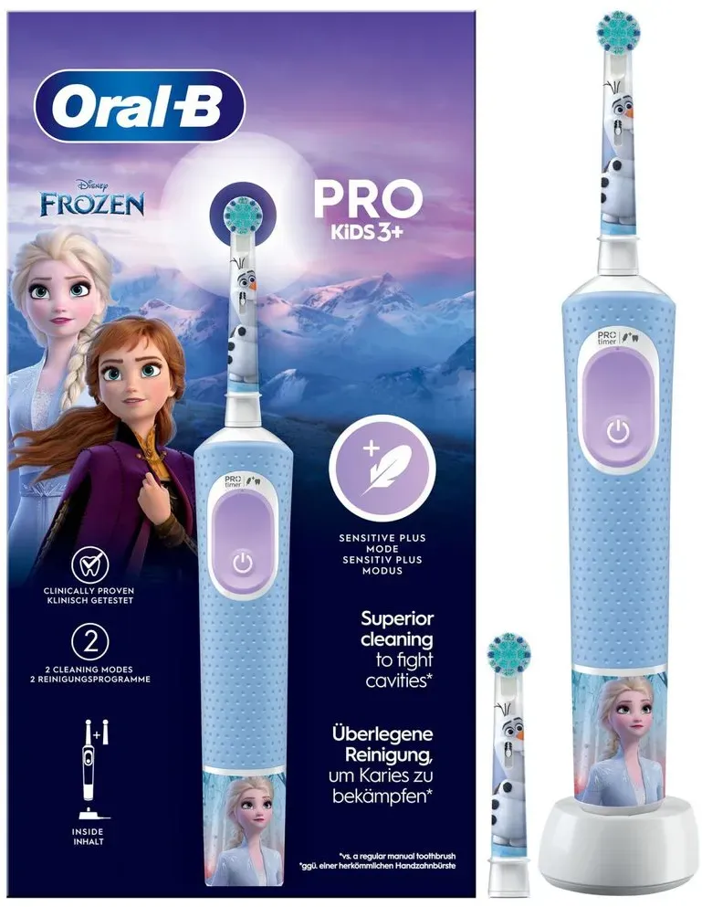 Bild von Oral-B Pro Kids Kinder Rotierende-vibrierende Zahnbürste Hellblau