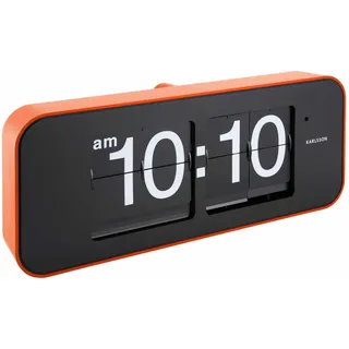 Karlsson Wanduhr Wide Flip - Orange - 40.5x9x16.5cm - Rechteck - PVC - Wanduhr Modern Wohnzimmer - Wanduhren