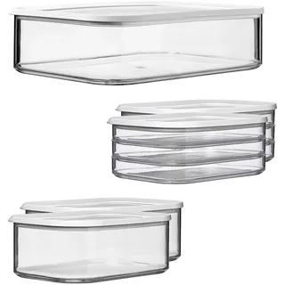 Mepal Modula Küchendose transparent 2 x 2 x 2 cm 0,55 l 5-teiliges Set