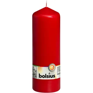 Bolsius Stumpenkerze 20 cm rot