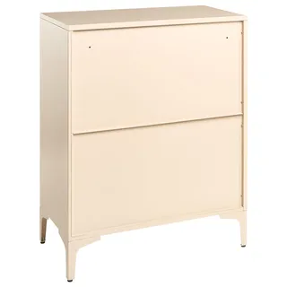 BELIANI Kommode Beige aus Stahl mit 4 Schubladen Kaschmir Industrial Style Schrank für Homeoffice Schlafzimmer Aufbewahrung Stauraum - Beige