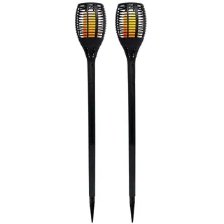Lumisky Solarleuchte Kunststoff 70 cm 2er Set schwarz