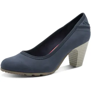 s.Oliver Damen Pumps mit Blockabsatz Bequem, Blau (Navy), 41 EU