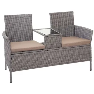 Mendler HWC-E24 132 x 55 x 84 cm grau/creme