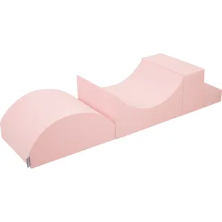KiddyMoon Spielplatz Aus Schaumstoff Element Rampe/Kopfteil/Stüfchen Für Hindernisläufen Und Bällebad Für Babys Und Kinder, Pink - Rosa