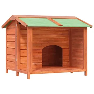 vidaXL Hundehütte Braun 96x87x80,5 cm Massivholz Kiefer