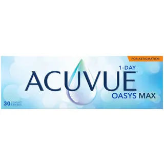 ACUVUE OASYS MAX 1-DAY FOR ASTIGMATISM – 30 Tageskontaktlinsen mit -0.75 dpt, Cyl -0.75, Ach 180 & BC 8.5