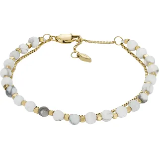 Fossil ALL STACKED UP Armband Edelstahl goldfarben 16,50 cm