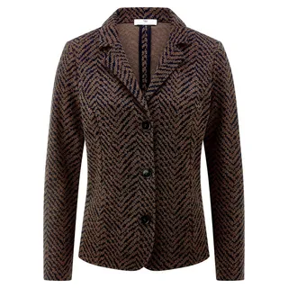 Jersey-Blazer Peter Hahn blau
