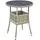 Yoro Polyrattan Gartentisch rund Ø 60 cm Grau