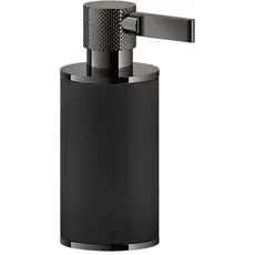Gessi Inciso Stand-Seifenspender, Behälter schwarz matt, 58538, Farbe: Metall Schwarz PVD