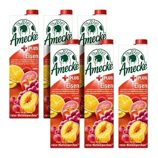 Amecke + Eisen Fruchtsaftkonzentrat 6x 1,0 l